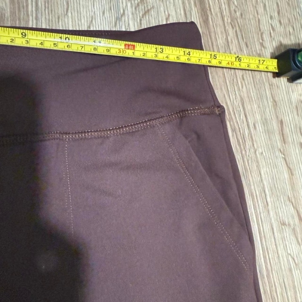 Soothfeel Women Brown Wide Leg Dress Pants Size M L29 Stretch Work Trousers NWT - Picture 4 of 4